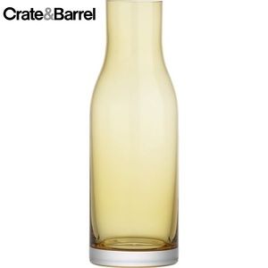 Crate & Barrel Amber Carafe